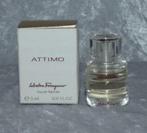 Mooie parfum mini - Salvatore ferregamo Attimo + doosje, Ophalen of Verzenden, Zo goed als nieuw, Miniatuur, Gevuld