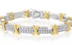 Diamanten tennis armband met 2 ctw diamant nieuw! Inc.verzen, Sieraden, Tassen en Uiterlijk, Armbanden, Nieuw, Goud, Met edelsteen