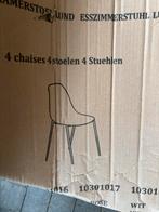 6 Witte Stoelen - Gebruikt, Gratis Afhalen, Ophalen, Kunststof, Gebruikt, Wit
