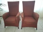 Twee mooie hoge Fauteuils type Alta, Huis en Inrichting, Fauteuils, Ophalen, Gebruikt, 75 tot 100 cm, Stof