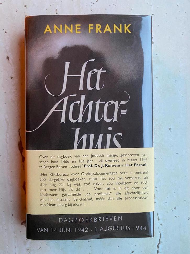 Anne Frank - Het Achterhuis - eerste druk - 1947, Boeken, Oorlog en Militair, Gelezen, Overige onderwerpen, Tweede Wereldoorlog