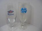 2 Phoenix bier glazen op voet .., Ophalen of Verzenden, Zo goed als nieuw, Glas of Glazen, Overige merken