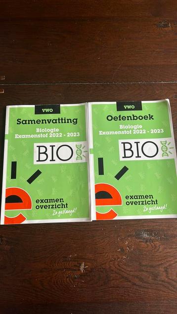 Examen overzicht Biologie samenvatting + oefenboek