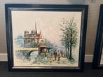 2 Schilderijen Bone Burg, Ingelijst, Antiek en Kunst, Kunst | Schilderijen | Klassiek, Ophalen of Verzenden
