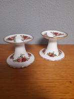 Adv 1 royal albert old country rose kandelaars  25.00 p.s, Ophalen of Verzenden