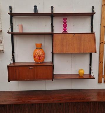 Vintage modulair wandsysteem van Louis van Teeffelen, 173cm beschikbaar voor biedingen