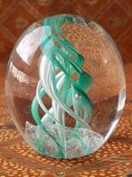 Mooie zware vintage glazen presse-papier uit Engeland 7,9 cm, Ophalen of Verzenden