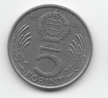 Hongarije 5 forint 1983 KM# 635 beschikbaar voor biedingen