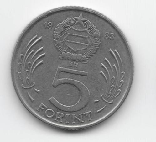 Hongarije 5 forint 1983 KM# 635, Postzegels en Munten, Munten | Europa | Niet-Euromunten, Losse munt, Hongarije, Verzenden