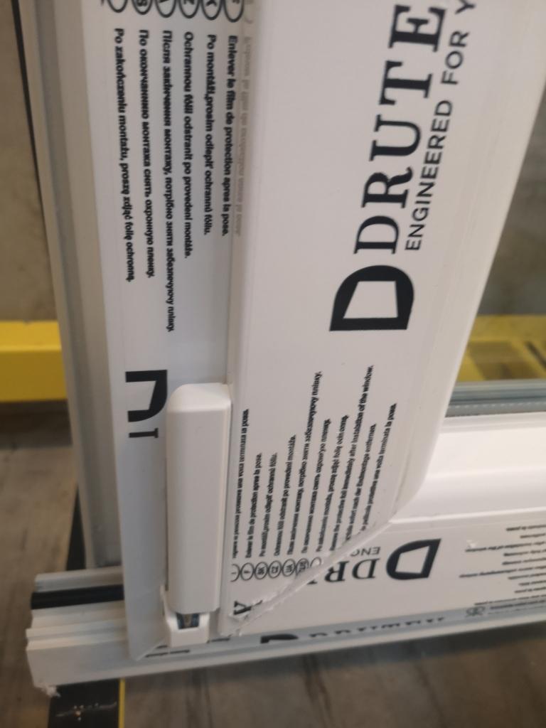 Kunststof kozijn dk-v-dk 250 x 110 cm intrek RAL 9016, Doe-het-zelf en Verbouw, Kozijnen en Schuifpuien, Niet ingevuld, Kunststof