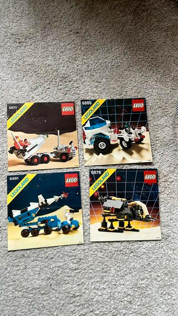 Oude LEGO ruimtevaart bouwtekening nr. 6870, 6876, 6881,6885 beschikbaar voor biedingen