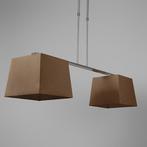 Mooie plafondlamp met 2 zwarte kappen hoogte verstelbaar, Ophalen of Verzenden, Zo goed als nieuw, Minder dan 50 cm