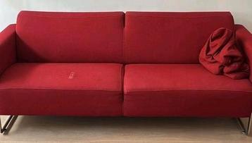 Artifort design Mare bank 205 cm breed stof rood 2,5 zits beschikbaar voor biedingen