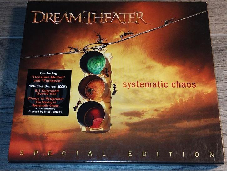Dream Theater ‎- Systematic Chaos [Special Edition + DVD], Cd's en Dvd's, Cd's | Hardrock en Metal, Zo goed als nieuw, Ophalen of Verzenden