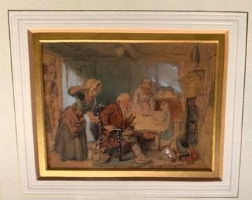 Huiselijk gezelschap in interieur - Haynes King (1831-1904) beschikbaar voor biedingen