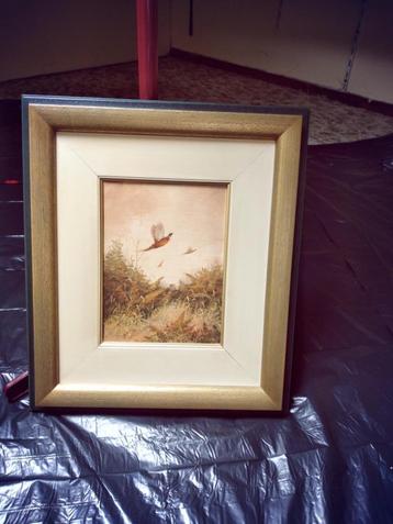 schilderij vliegende fazant beschikbaar voor biedingen