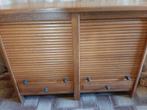 Licht eiken kastje met roldeurtjes en lade s, Huis en Inrichting, Gebruikt, Minder dan 100 cm, 25 tot 50 cm, 50 tot 100 cm
