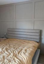 Linnen hoofdbord merk Jotex 180 breedt, Huis en Inrichting, Ophalen, Beige, Tweepersoons, Zo goed als nieuw