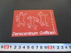 sticker haarlem danscentrum griffioen zijlstraat 24-30, Verzamelen, Ophalen, Zo goed als nieuw