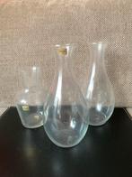 Luminarc glazen vazen set/3 vaas glas, Overige kleuren, Ophalen of Verzenden, Minder dan 50 cm, Glas