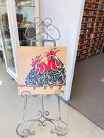 Schildersezel metaal, decoratie, reclame standaard, brocante, Ophalen, Zo goed als nieuw