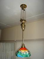 2 Antieke Beschilderde Hanglampen, Ophalen of Verzenden