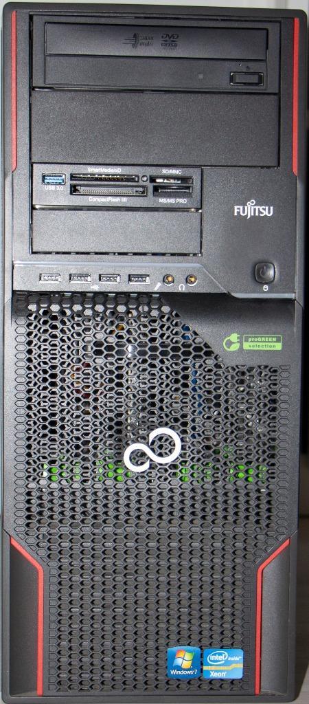 fujitsu siemens w510 workstation, Computers en Software, Desktop Pc's, Gebruikt, 3 tot 4 Ghz, HDD, 8 GB, Met videokaart, Ophalen