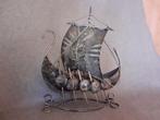 Retro, vintage metalen boot "Vikingschip", Antiek en Kunst, Ophalen of Verzenden