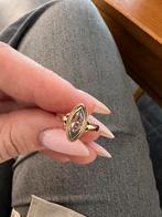 Antieke Vintage echt gouden (pink)ring 14k 585, Sieraden, Tassen en Uiterlijk, Antieke sieraden, Goud, Met edelsteen, Ophalen of Verzenden