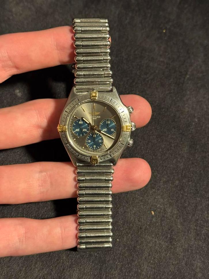 Breitling callisto 36mm handwinder, Sieraden, Tassen en Uiterlijk, Sporthorloges, Zo goed als nieuw, Android, Zwart, Ophalen