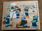 Nieuwe houten Rolf Jaklien puzzel 48 stks thema winter, 10 tot 50 stukjes, Nieuw, Ophalen of Verzenden, Van hout