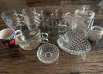 Compleet glazen thee- en koffieservies, Huis en Inrichting, Keuken | Servies, Ophalen of Verzenden, Glas, Overige stijlen, Glas of Glazen