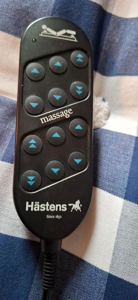 Te koop 1 pers hastens bed., Huis en Inrichting, Slaapkamer | Beddengoed, Dekbedovertrek, Eenpersoons, Blauw, Ophalen of Verzenden