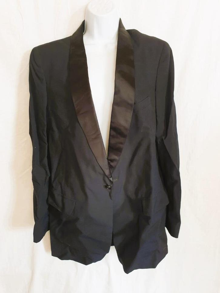 net zwart heren colbert. Mt M, Kleding | Heren, Kostuums en Colberts, Zo goed als nieuw, Maat 48/50 (M), Zwart, Ophalen of Verzenden