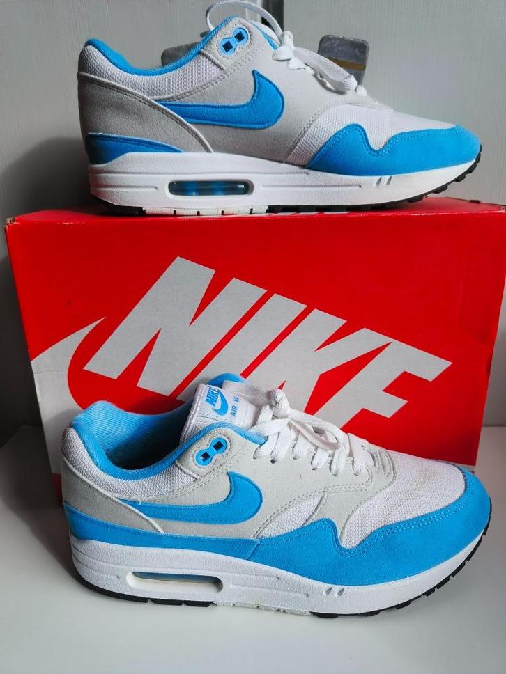 Nike Air Max 1 University Blue Maat 44, Kleding | Heren, Schoenen, Zo goed als nieuw, Sneakers of Gympen, Blauw, Ophalen of Verzenden