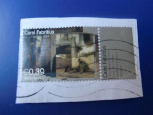 Nederland - Carel Fabritius op papier - gest., Postzegels en Munten, Postzegels | Nederland, Gestempeld, Na 1940, Verzenden