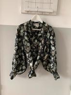 Bloemen blouse Second Female, Ophalen of Verzenden, Zo goed als nieuw, Maat 38/40 (M), Zwart