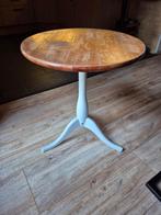 Ronde Wijntafel / Bijzettafel, Huis en Inrichting, Tafels | Bijzettafels, Minder dan 55 cm, Gebruikt, Rond, Landelijk