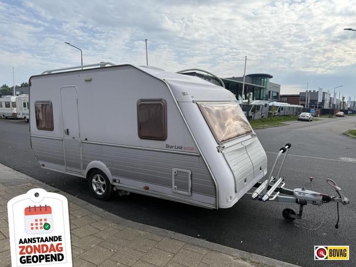 Kip Star Line 44 TDB | vloerverwarming, mover,, Caravans en Kamperen, Caravans, Bedrijf, tot en met 4, 1000 - 1250 kg, Standaardzit