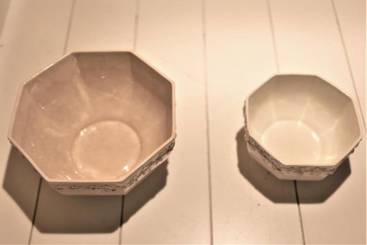 Wedgwood Etruria schaaltjes gebroken wit 1960's, Antiek en Kunst, Antiek | Servies los, Ophalen of Verzenden