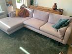 Oud Roze Hoekbank (zachte kleur) - Gebruikt, Huis en Inrichting, Banken | Bankstellen, Ophalen, 250 tot 300 cm, Gebruikt, 100 tot 125 cm