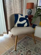 Thorup fauteuil jysk beige eiken zgan, Huis en Inrichting, Fauteuils, Ophalen, 75 tot 100 cm, Zo goed als nieuw, Stof