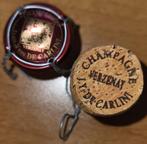 Champagnecapsule en kurk DE CARLINI bordeaux & goud nr. 08, Ophalen of Verzenden, Nieuw, Frankrijk, Champagne