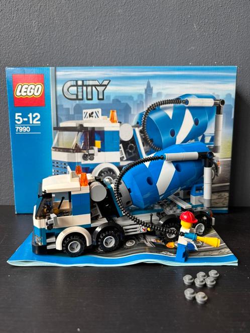 Lego City 7990 Cementmixer incl. Doos en beschrijving zgan, Kinderen en Baby's, Speelgoed | Duplo en Lego, Zo goed als nieuw, Ophalen of Verzenden