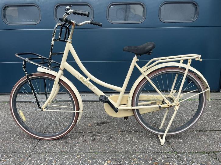 DAMESFIETS MET REKJE// alle fietsen €80!, Fietsen en Brommers, Fietsen | Dames | Omafietsen, Gebruikt, Ophalen