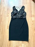 Feestelijke jurk met kant rekbaar M, Maat 38/40 (M), Zwart, Ophalen of Verzenden, Zo goed als nieuw
