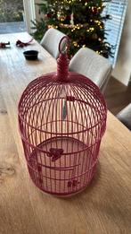 Vogelkooitje oudroze, Huis en Inrichting, Ophalen of Verzenden, Zo goed als nieuw