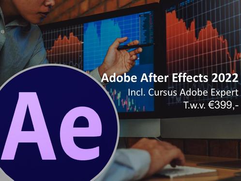 Adobe After Effects 2022 Cursus + Software Licentie, Computers en Software, Ontwerp- en Bewerkingssoftware, Nieuw, Verzenden