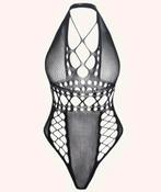 Zwarte Fishnet Body - Sexy en Uitdagend, Kleding | Dames, Generic, Ophalen of Verzenden, Zwart, Body of Korset