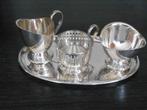 Roomstel Douwe Egberts 4-delig Empire stijl, verzilverd, Ophalen